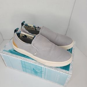 Toms TRVL LITE Slip-On in Drizzle Grey Canvas Size 8